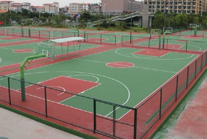 重庆塑胶篮球场整体工程设计施工(图1)