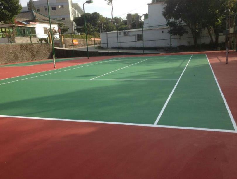 重庆塑胶运动网球场地建设(图1)